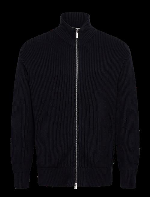 Selected | Slhdry Ls Knit Relaxed Full Zip Collar | L