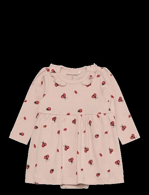 Minymo | Body Dress Ls Aop Rib | 86