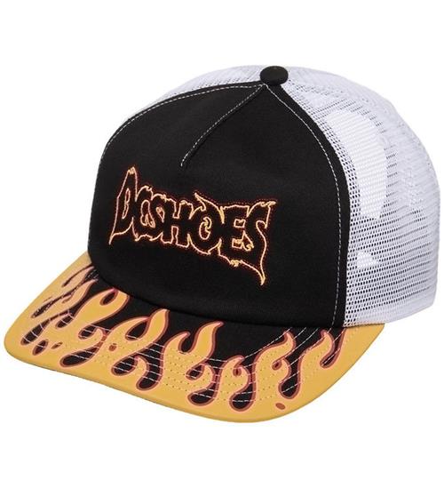 DC Kasket - Burning Brim - Sort m. Flammer