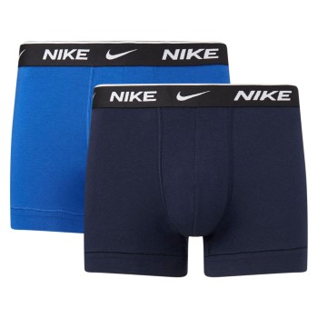 Nike 2P Essential Cotton Stretch Trunks Mørkblå bomuld X-Large Herre