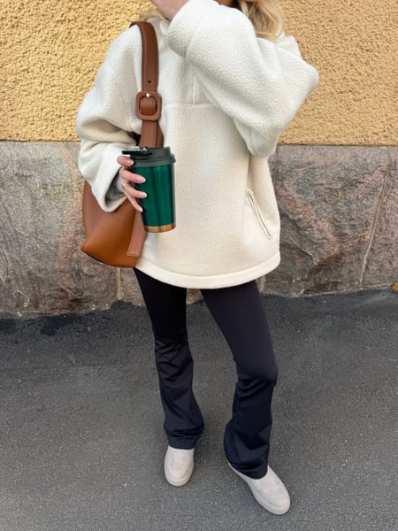 Björn Borg Studio Pile Anorak Hvid, XXL