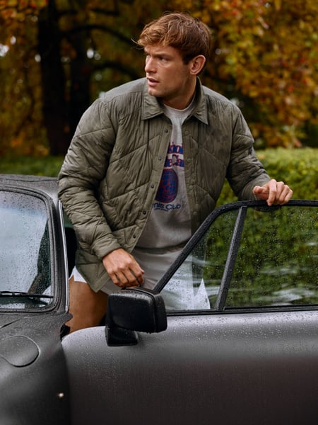 Björn Borg Centre Quilted Overshirt Grøn, S