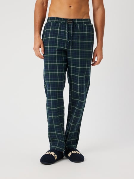 Björn Borg Core Flannel Pyjama Pants Grøn, XL