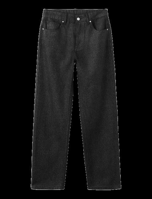 Mango | Shiny Straight-Leg Jeans | 40