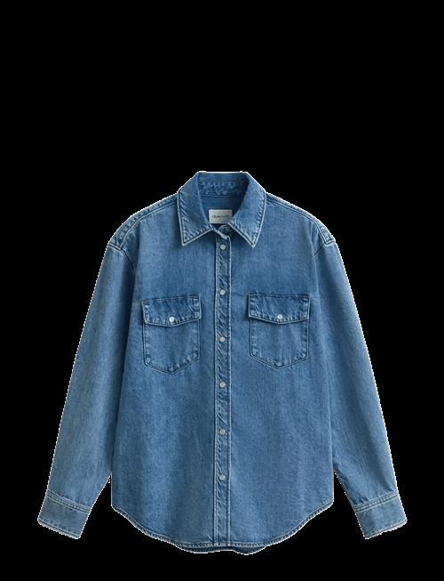 Gant | Rel Denim Pocket Ls Shirt | 40
