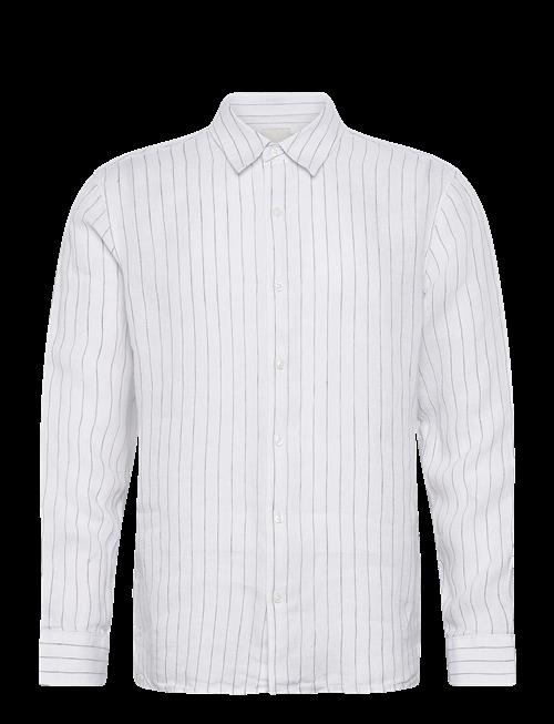 Calvin Klein | Ls Yd Pinstripe Linen Classic Sh | XL