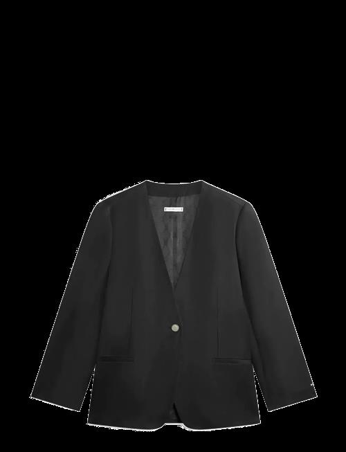 Tommy Hilfiger | Linen/Vis Collarless Blazer | 42