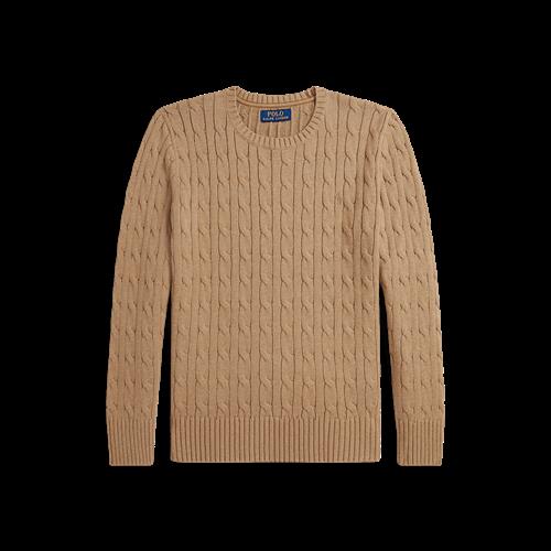 Ralph Lauren Striktrøje Camel Heather  Camel Heather M  Beige  M  Drenge