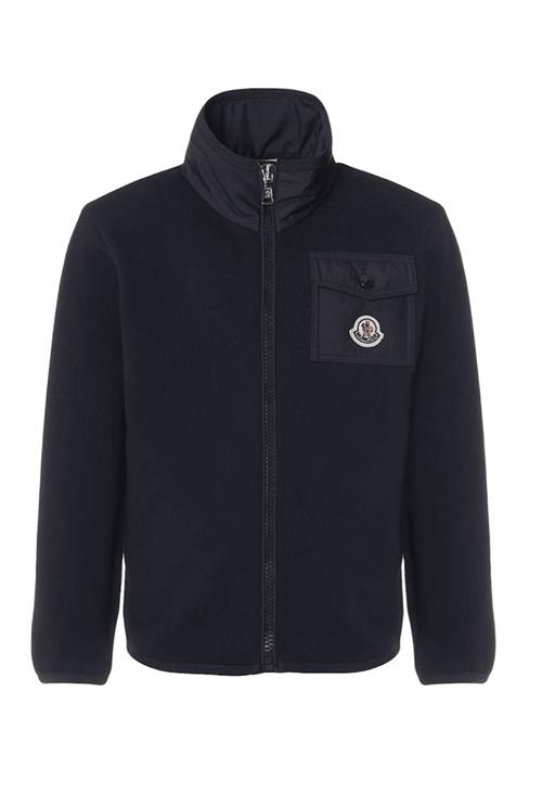 Moncler Zip Up Cardigan Navy 130 cm  Marineblå  130 cm  Drenge