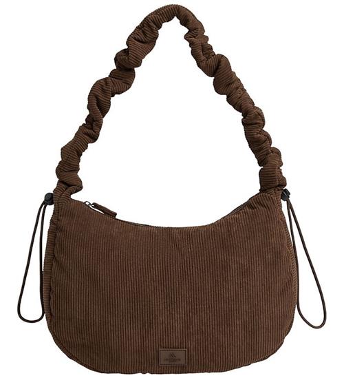 Markberg Skuldertaske - Fløjl - GroundMBG - Recycled - Mørkebrun