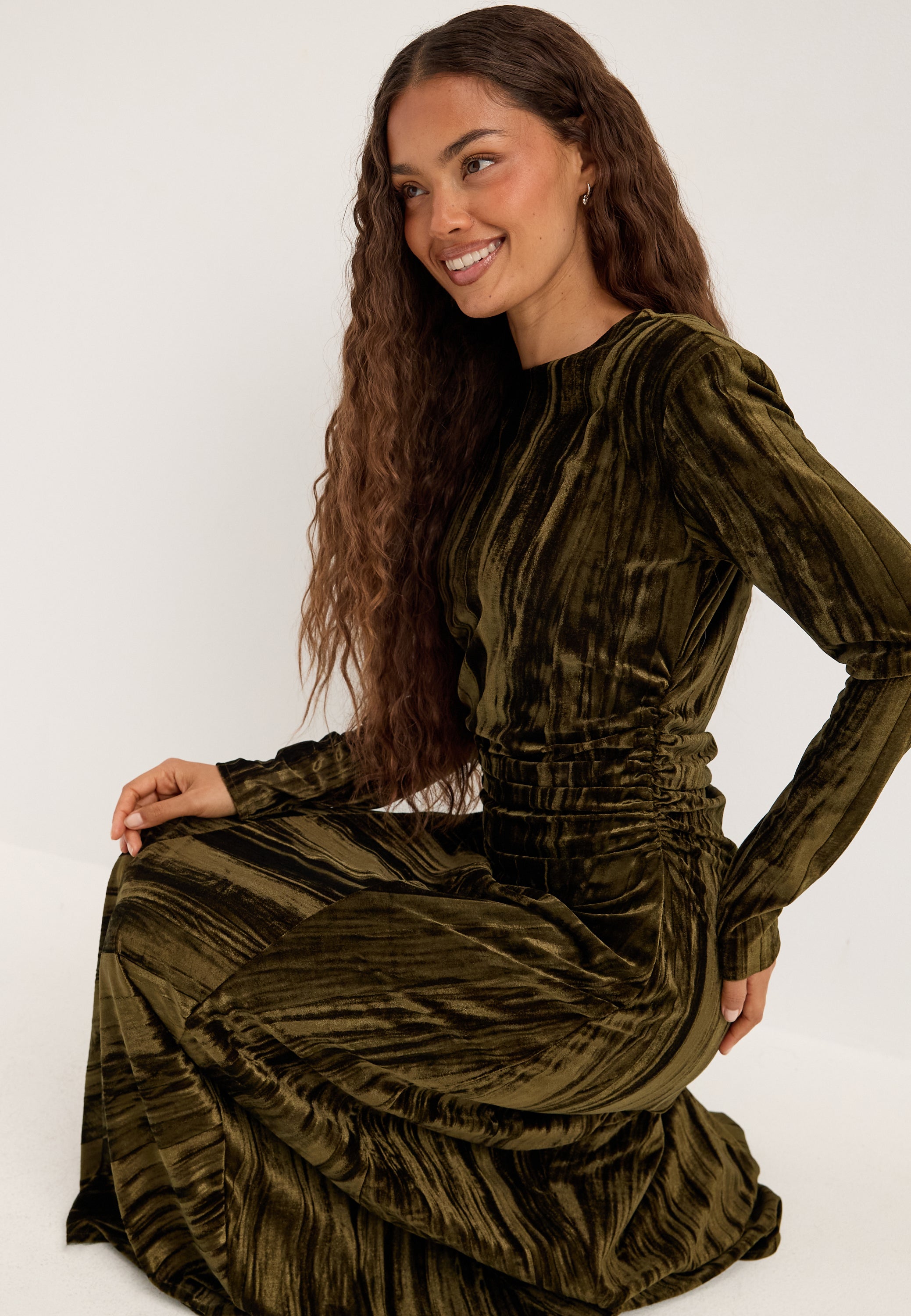 BUBBLEROOM OCCASION Velvet Maxi Dress