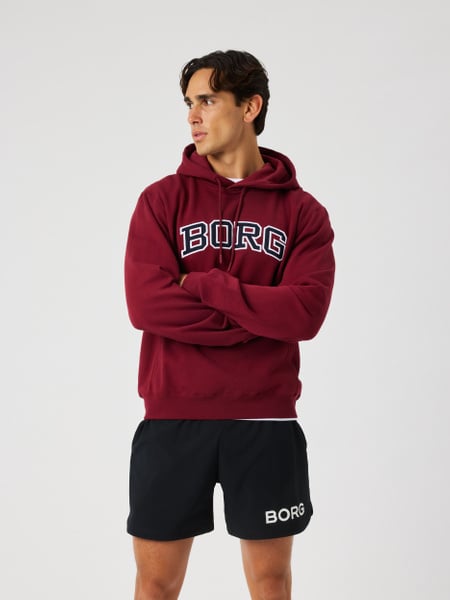 Björn Borg Borg Classic Print Hoodie Rød, S