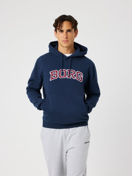 Björn Borg Borg Classic Print Hoodie Marineblå, XL