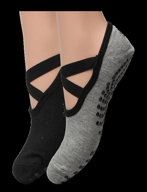 Gaiam | Gaiam Grippy Yoga Socks Dovetail 2Pk | 36-40