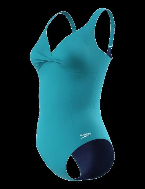 Speedo | Solid Cross Knot Swimsuit | 38