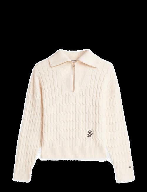 Tommy Hilfiger | Co Cable Mid Gg 1/2 Zip Ls Swt | L
