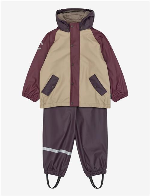 mikk-line | Pu Rain Set + Fleece/Susp. 104 | 86