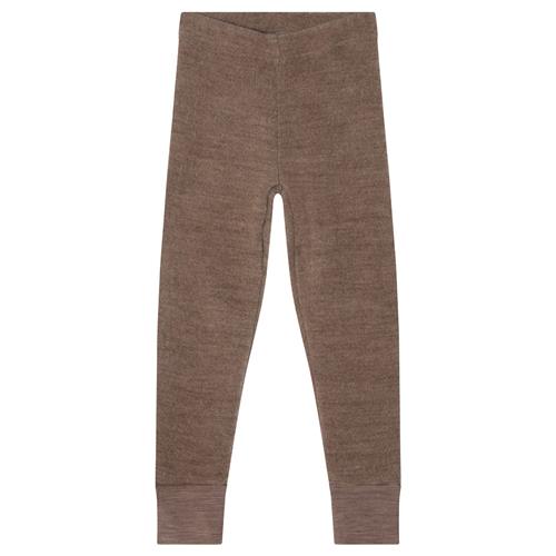 Kuling Adelaide Wool Fleece Pants Brown Melange Brown Melange-110/116 cm Uld Brun  110/116 cm  unisex
