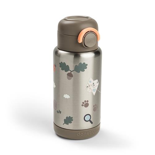 Done by Deer Insulated Straw Bottle Tiny Trails Sand 340 Ml Sand One Size  Beige  One Size  unisex