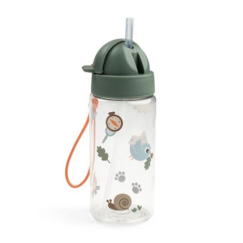 Done by Deer Straw Bottle Tiny Trails Green 350 Ml Green One Size  Grøn  One Size  unisex