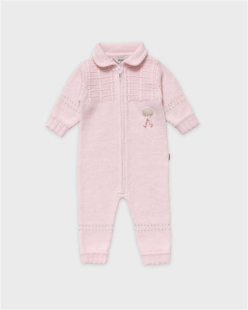 Lillelam Babysuit Classic Sky Pink Sky Pink 62 cm Uld Lyserød  62 cm  Piger