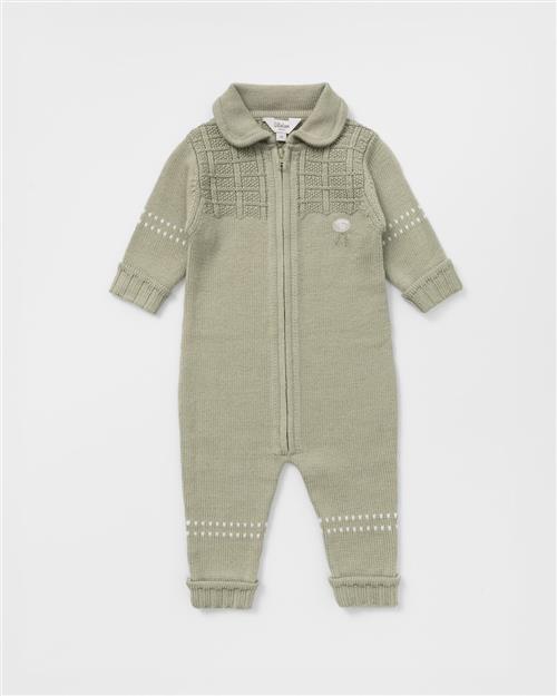 Lillelam Babysuit Classic Rosemary Rosemary 92 cm Uld Grøn  92 cm  unisex