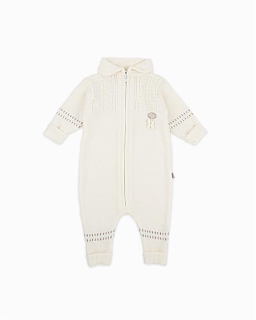 Lillelam Babysuit Classic White White 86 cm Uld Hvid  86 cm  unisex