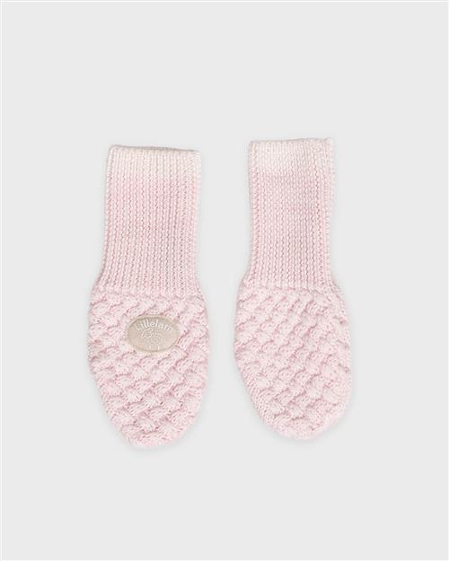 Lillelam Mittens Classic Sky Pink Sky Pink 74/80 cm Uld Lyserød  74/80 cm  Piger
