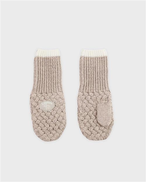 Lillelam Mittens Classic Light Beige Light Beige 74/80 cm Uld Beige  74/80 cm  unisex