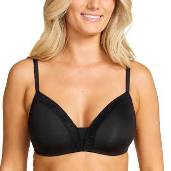 Damella BH Belle Soft Bra Sort polyester B 95 Dame