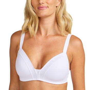 Damella BH Belle Soft Bra Hvid polyester E 90 Dame