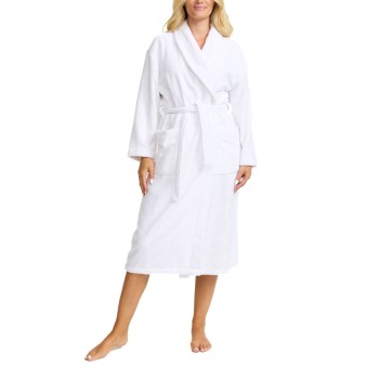 Damella Cotton Robe Hvid bomuld Small Dame