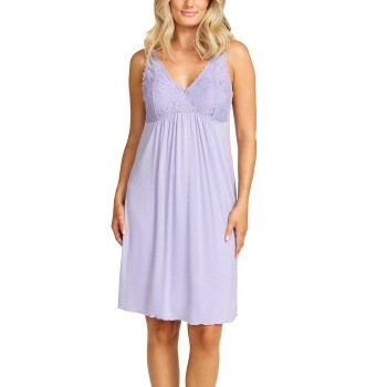 Damella Louise Nightdress Without Sleeves Lilla viskose Medium Dame