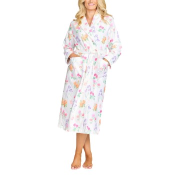 Damella Printed Terry Velour Robe Blomstret XX-Large Dame