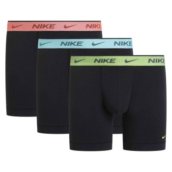 Nike 3P Essentials Cotton Stretch Boxer Brief Rød/Blå bomuld Large Herre