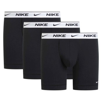 Nike 3P Essentials Cotton Stretch Boxer Brief Hvid/Sort bomuld Large Herre