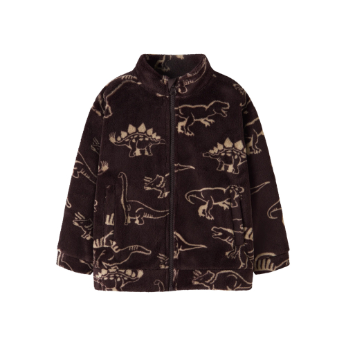 NAME IT Teddy Cardigan Ricolaj Chocolate Plum