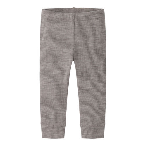 NAME IT Uld Rib Leggings Wax Satellite