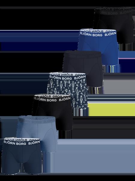 Björn Borg Cotton Stretch Boxers 7-pack Sort, XL