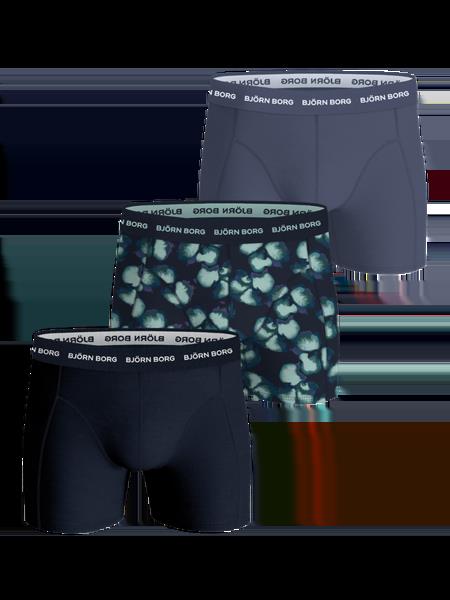 Björn Borg Cotton Stretch Boxers 3-pack Blå, L