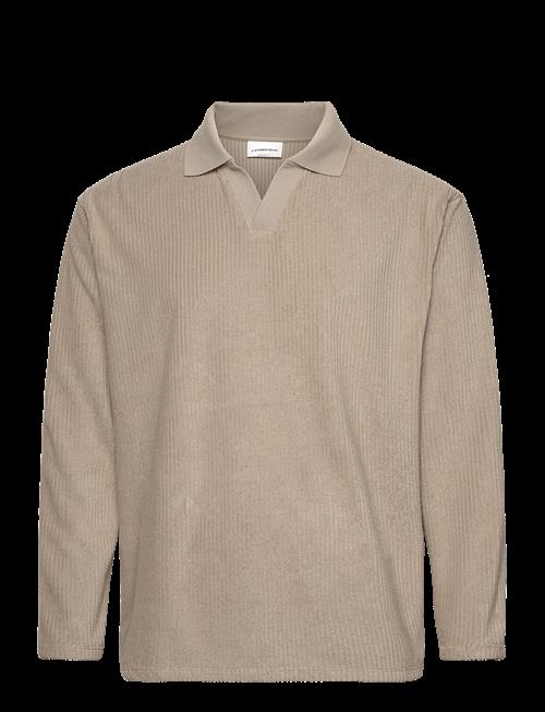 Lindbergh | V-Neck Jacquard Polo L/S | XL