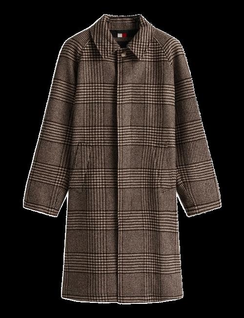 Tommy Hilfiger | Wool Check Coat | XL