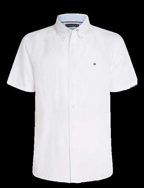 Tommy Hilfiger | Linen Blend Solid  Ss Rf Shirt | M
