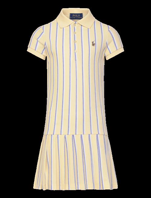 Ralph Lauren Kids | Striped Oxford Mesh Polo Dress | 154-158