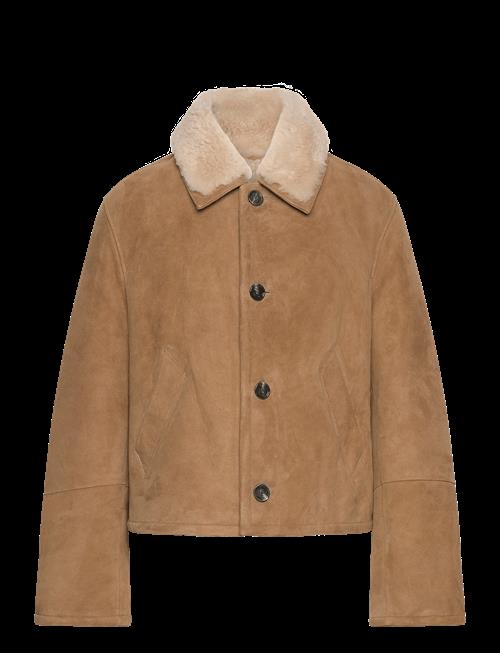 AMI | Shearling Buttonned Jacket | S