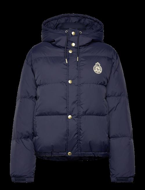 Sporty & Rich | Crown Logo Hooded Down Jacket | S