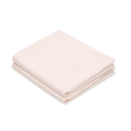 Cam Cam Muslin-klud, 2-pak Classic Stripes Rose  Classic Stripes Rose One Size  Lyserød  One Size  Piger