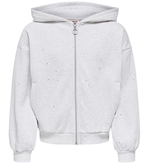 Kids Only Cardigan - KogOlivia - Light Grey Melange/Silver Glitt