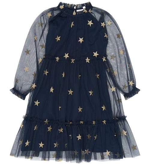 The New Kjole - TnYudelle - Mesh - Navy Blazer AOP