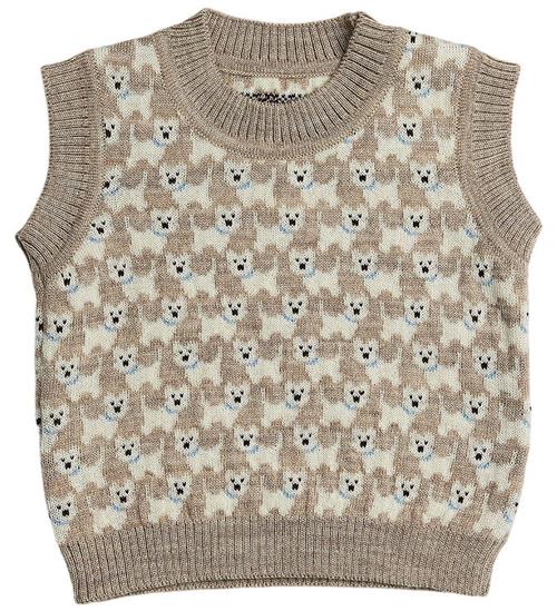 Smallstuff Vest - Strik - Uld - Nature Melange